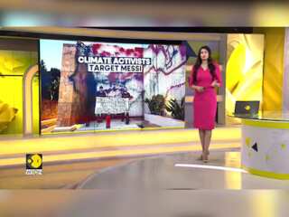 Football star's mansion walls spray-painted