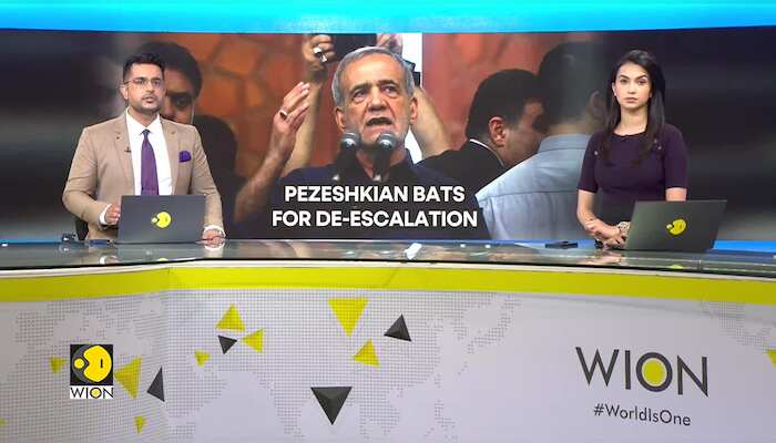 Pezeshkian pushes for de-escalation: Reports