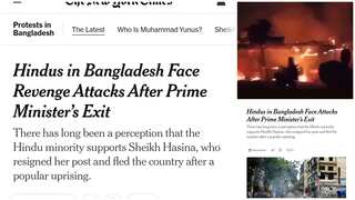 Bangladesh Hindus were attacked in 'revenge', screams New York Times header, changes it after furore