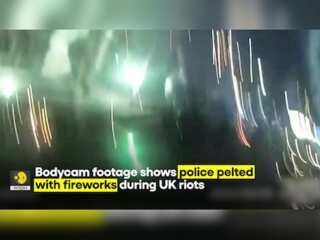 UK riots: Bodycam footage reveals police targeted with fireworks in the riots | WION Originals