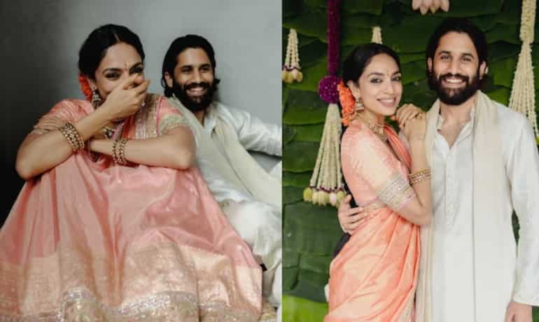 'Mingled beyond parting': Sobhita Dhulipala shares engagement pics with Naga Chaitanya