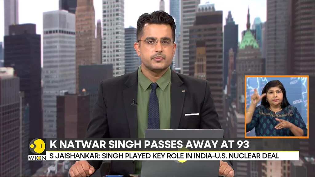 India's Former EAM K. Natwar Singh passes away, Jaishankar pays tribute