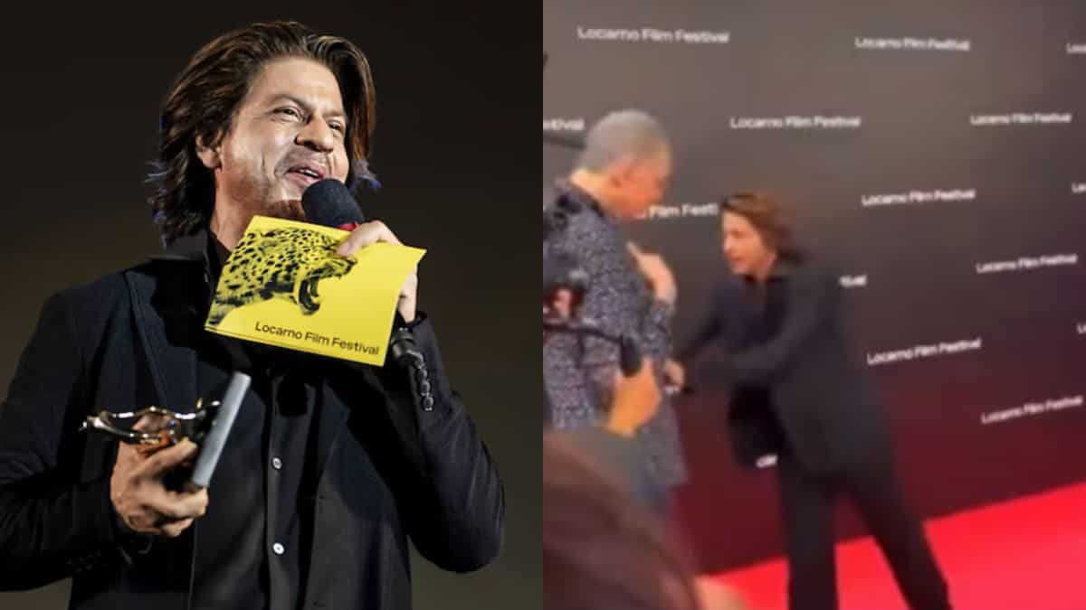 SRK brutally trolled for pushing old man in viral video from Locarno film festival: Watch SRK brutally trolled for pushing old man in viral video from Locarno film festival: Watch