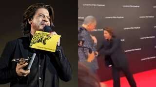 SRK brutally trolled for pushing old man in viral video from Locarno film festival: Watch