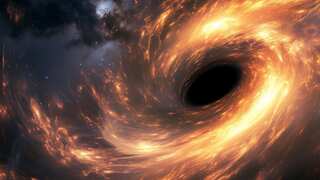 Super-hungry black hole with an eerie glow is eating everything. See photo