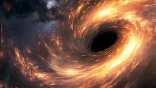 Super-hungry black hole with an eerie glow is eating everything. See photo