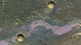 ESA spots salty, purple wave lures, like a 'mermaid', on Mars