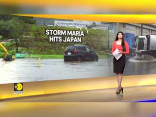 Tropical Storm Maria hits Japan with record rain, transport disrupted