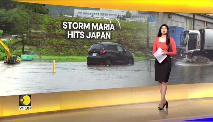 Tropical Storm Maria hits Japan with record rain, transport disrupted