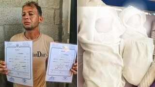 Four-day-old twins killed in Gaza as father went to get birth certificates