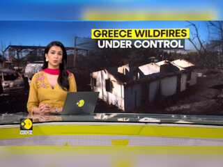 Greece: Firefighters successfully tackle wildfire