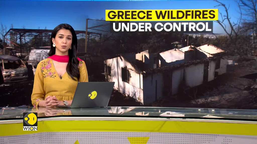 Greece: Firefighters successfully tackle wildfire