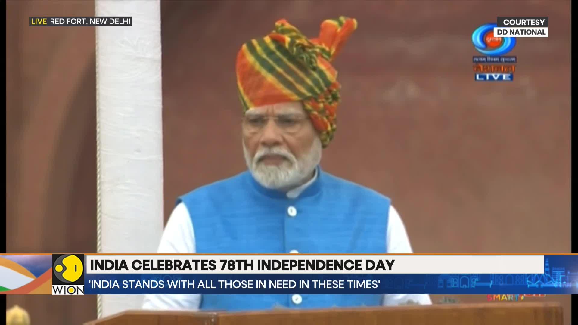 Independence Day 2024: Indian PM Modi hoists national flag and addresses nation from Red Fort