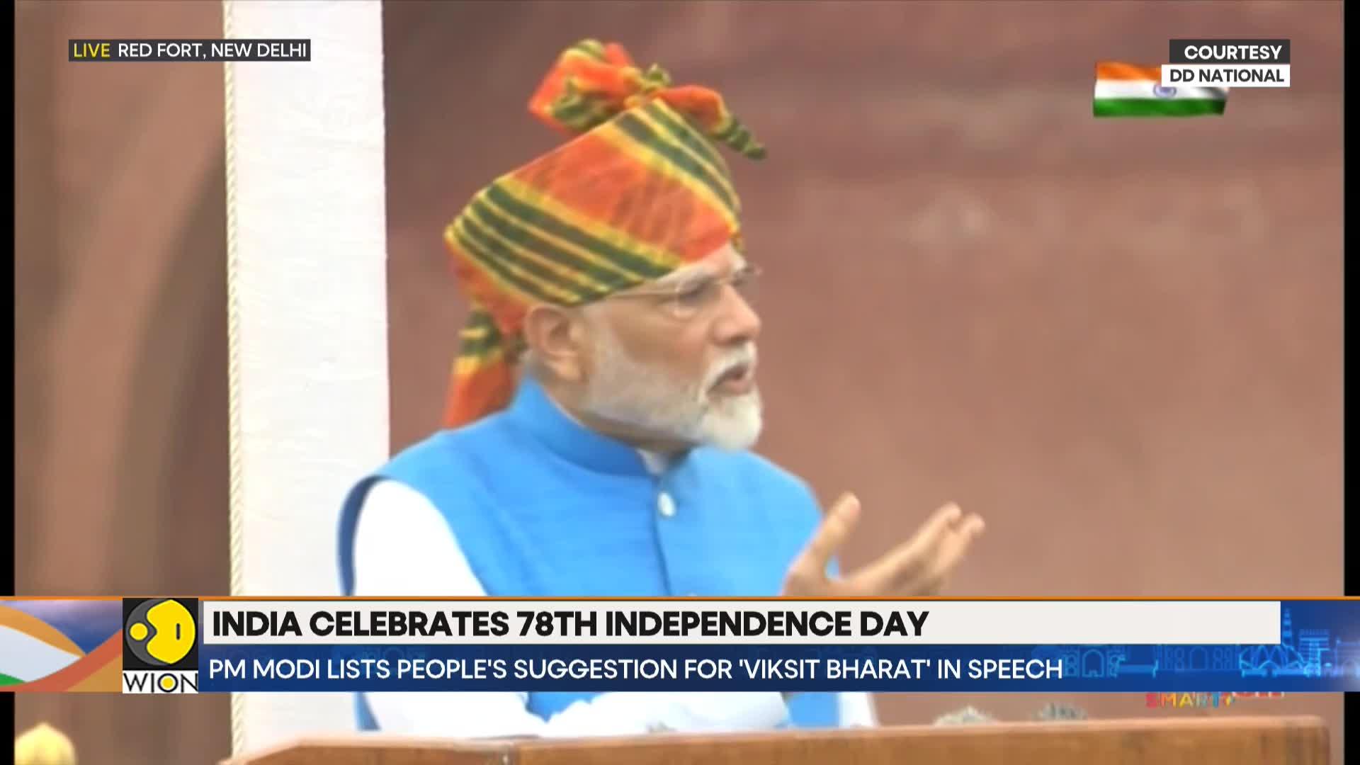 Independence Day 2024: Indian PM Modi pays tribute to uncountable 'Azaadi ke deewane’