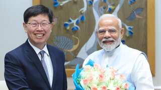 PM Modi shows Foxconn chairman India's 'wonderful opportunities' after hiring malpractice report