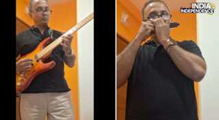 Independence Day 2024: Man's rendition of national anthem on guitar and harmonica mesmerises netizens | Watch