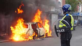 UK riots: First adult charged with rioting, around 100 given sentences so far