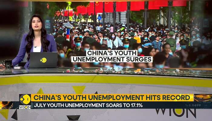 China’s youth unemployment hits record