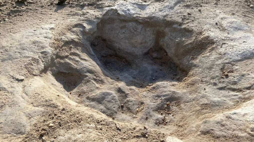10-year-old girl discovers dinosaur footprints on beach in UK during stroll