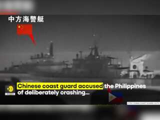 South China Sea Tensions: Chinese, & Philippine ships 'collide' in disputed  waters | WION Originals