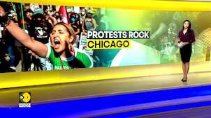 US: Protesters rally during the DNC in Chicago, demand arms embargo on Israel