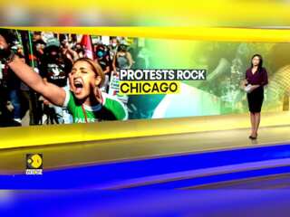 US: Protesters rally during the DNC in Chicago, demand arms embargo on Israel