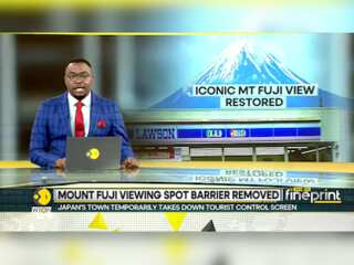 Mount Fuji barrier taken down in Japan