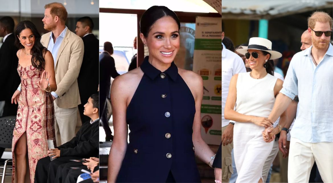 All 9 High Glamour Looks By Meghan Markle That We Loved During Her Colombia Trip With Prince Harry