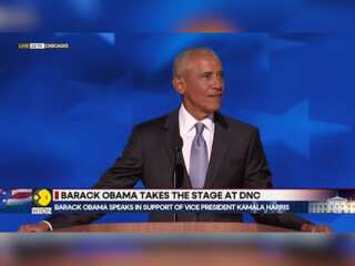 DNC 2024: Barack Obama speaks in support of Vice President Kamala Harris