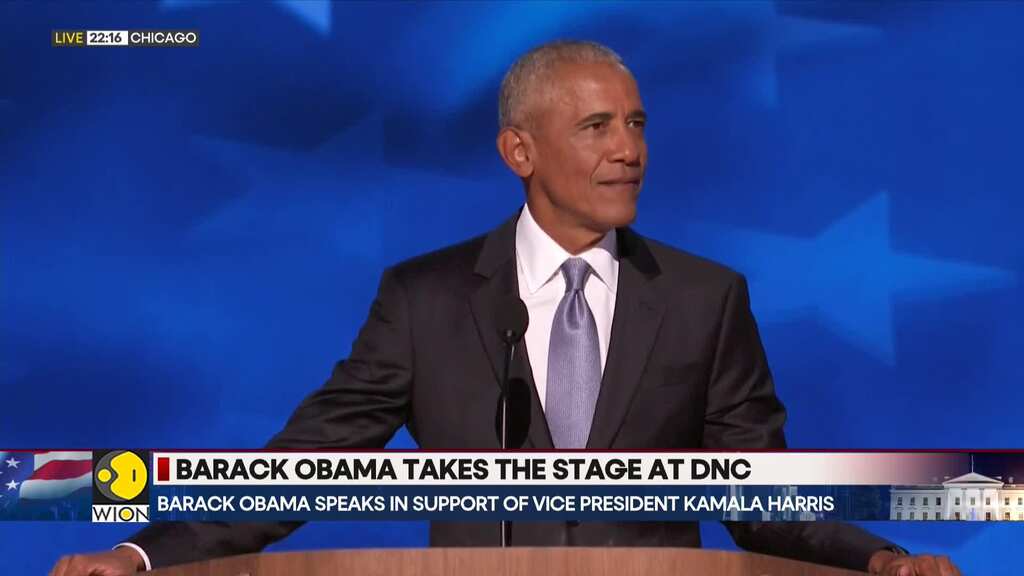 DNC 2024: Barack Obama speaks in support of Vice President Kamala Harris