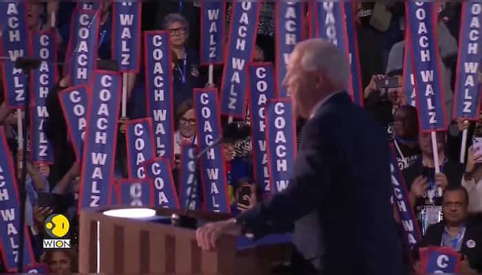 US: Tim Walz formally accepts the Vice Presidential nomination at Democratic National Convention