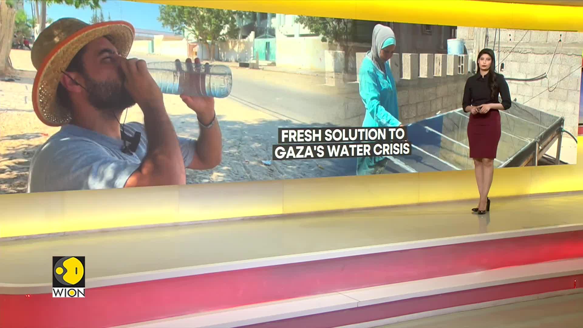 Gaza engineer harnesses sunlight to purify saltwater