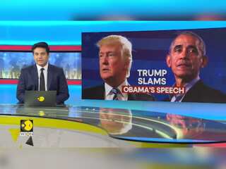 US elections: Trump fires back at Obamas after viral hand gesture