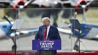 Trump speaks from behind bulletproof glass for the first time after failed assassination bid