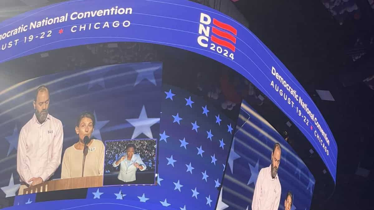 Parents of American hostage in Gaza call for ceasefire deal at DNC; 'stay strong. survive!'