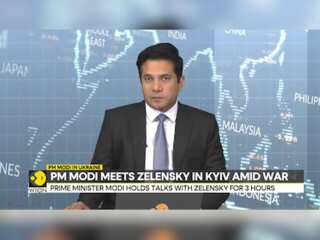 Indian PM in Ukraine: PM Modi gets rousing welcome from Indian diaspora