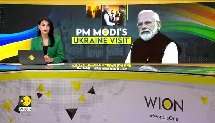 Modi in Ukraine: Indian PM gets rousing welcome from Indian diaspora