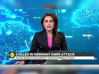 German police search for suspect after knife stabbing attack
