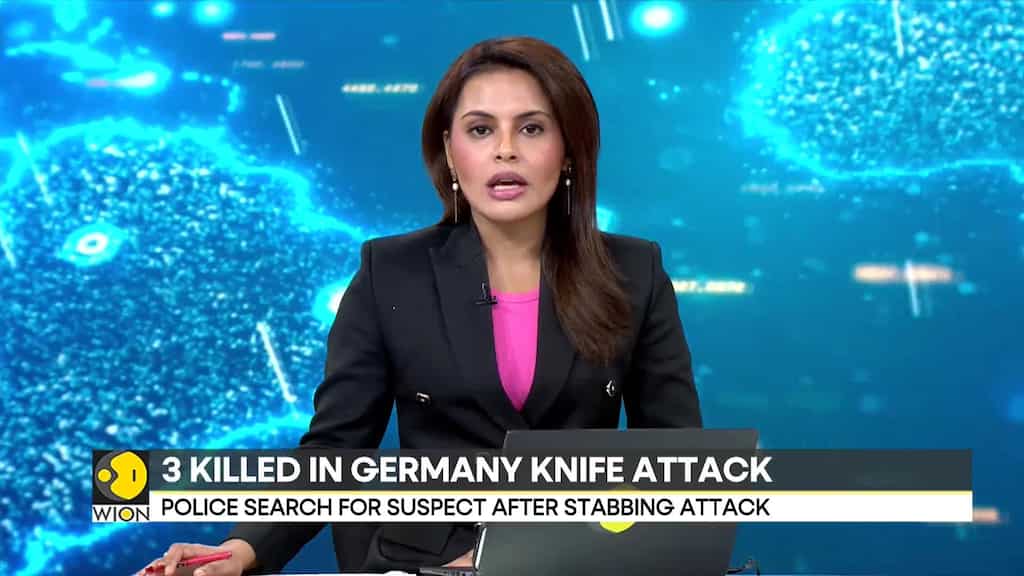 German police search for suspect after knife stabbing attack
