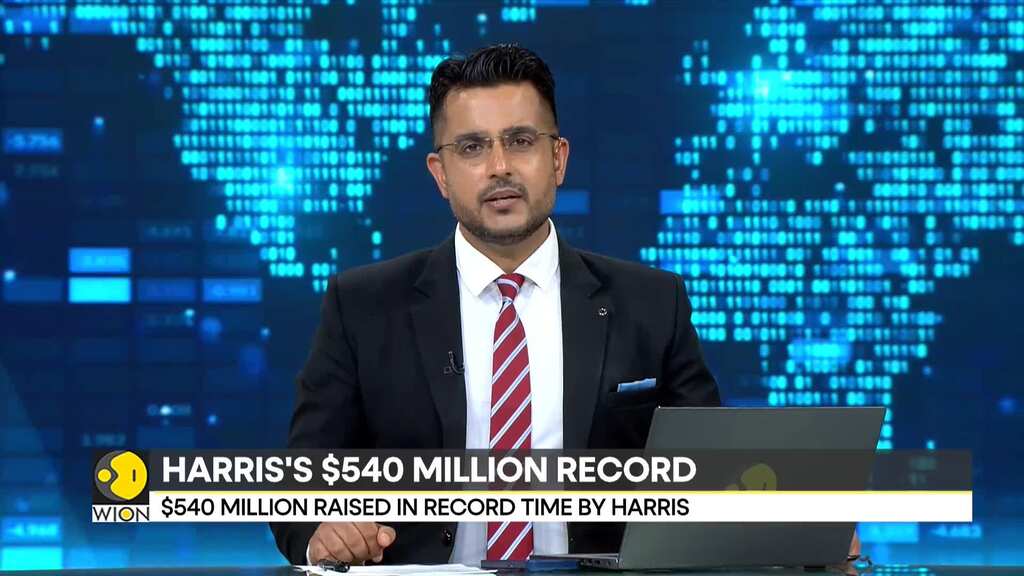 US Elections 2024: Kamala Harris's campaign says it raised $540 million record funding