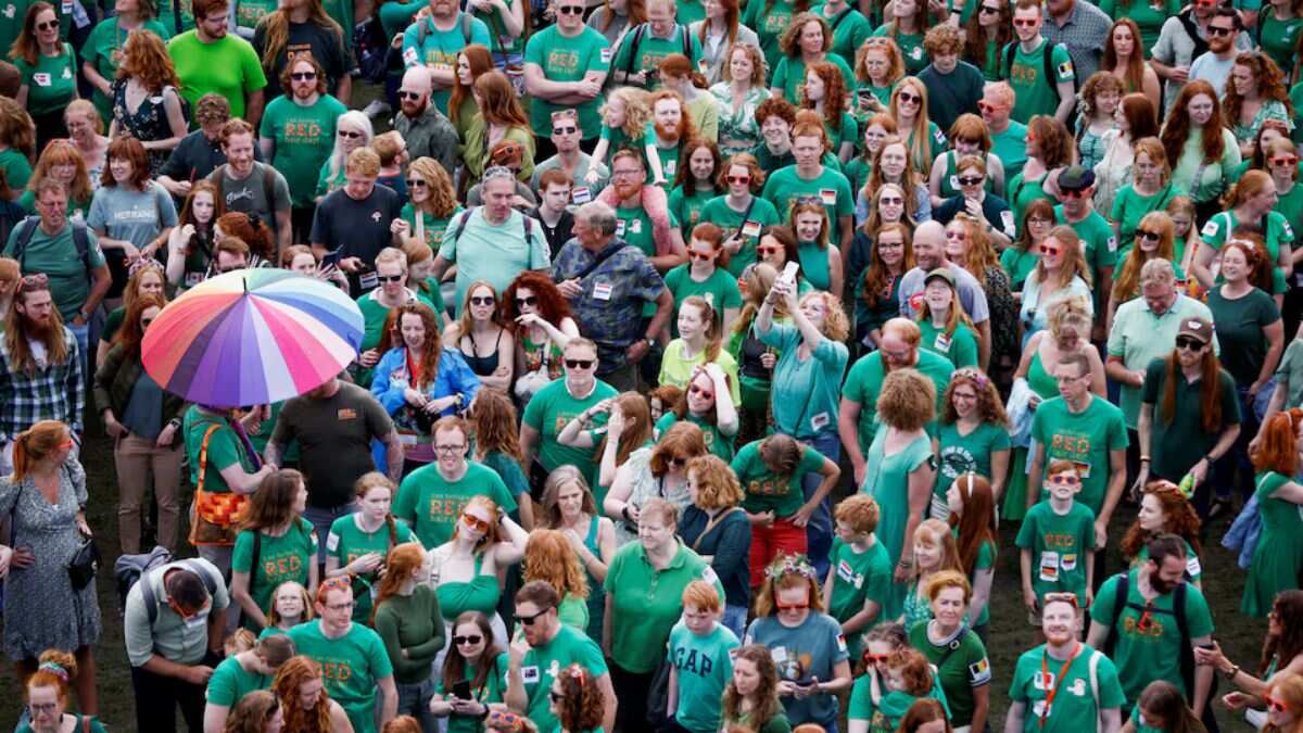 Redheads gather to light up unique Dutch festival
