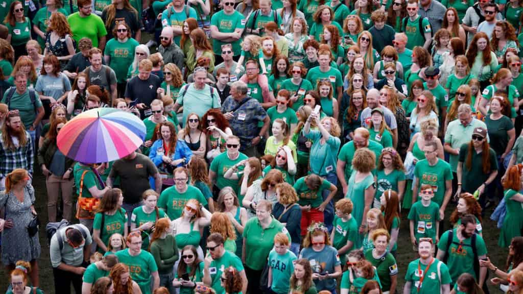 Redheads gather to light up unique Dutch festival