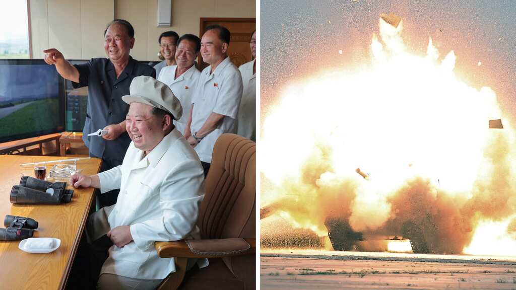 North Korea's Kim Jong Un oversees tests of new 'suicide drones'