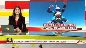 World War 2 veteran breaks British record for skydiving