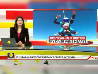 World War 2 veteran breaks British record for skydiving