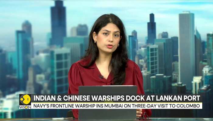 INS Mumbai docks in Colombo as three Chinese warships visit Sri Lankan port