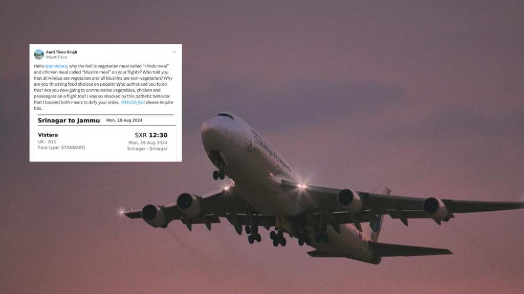 Indian airline calls its vegetarian meals ‘Hindu’ and non-veg meals ‘Muslim’. Here's why