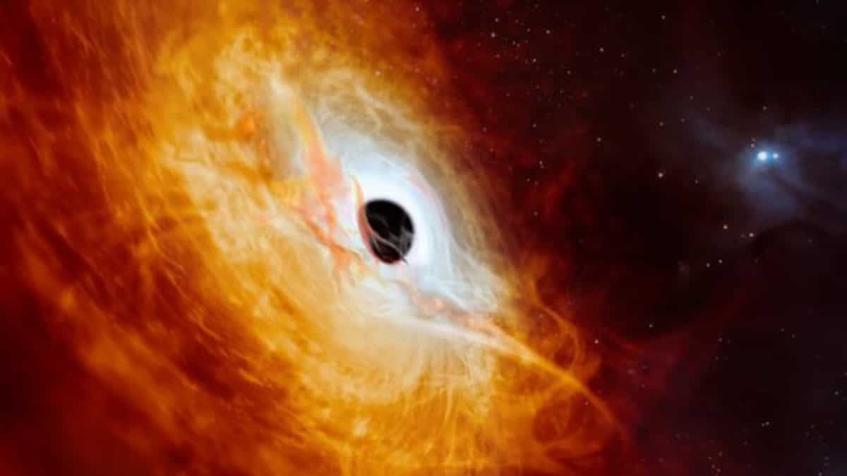 This galaxy's core is 500 trillion times more luminous than Sun. It's not getting powered by a star but...