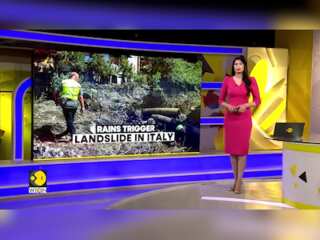 Landslide in Italy: Firefighters search for mother & son duo
