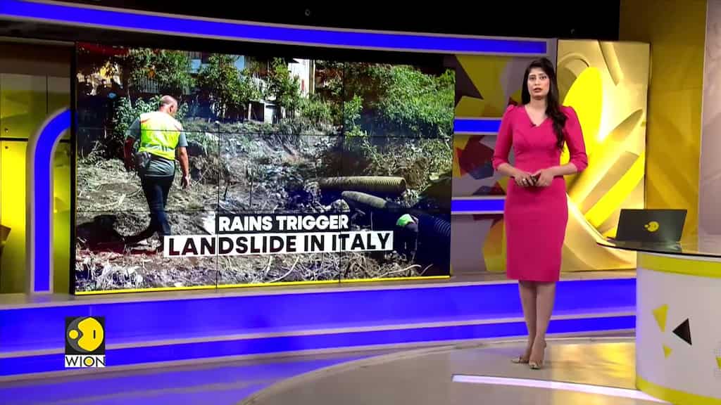 Landslide in Italy: Firefighters search for mother & son duo
